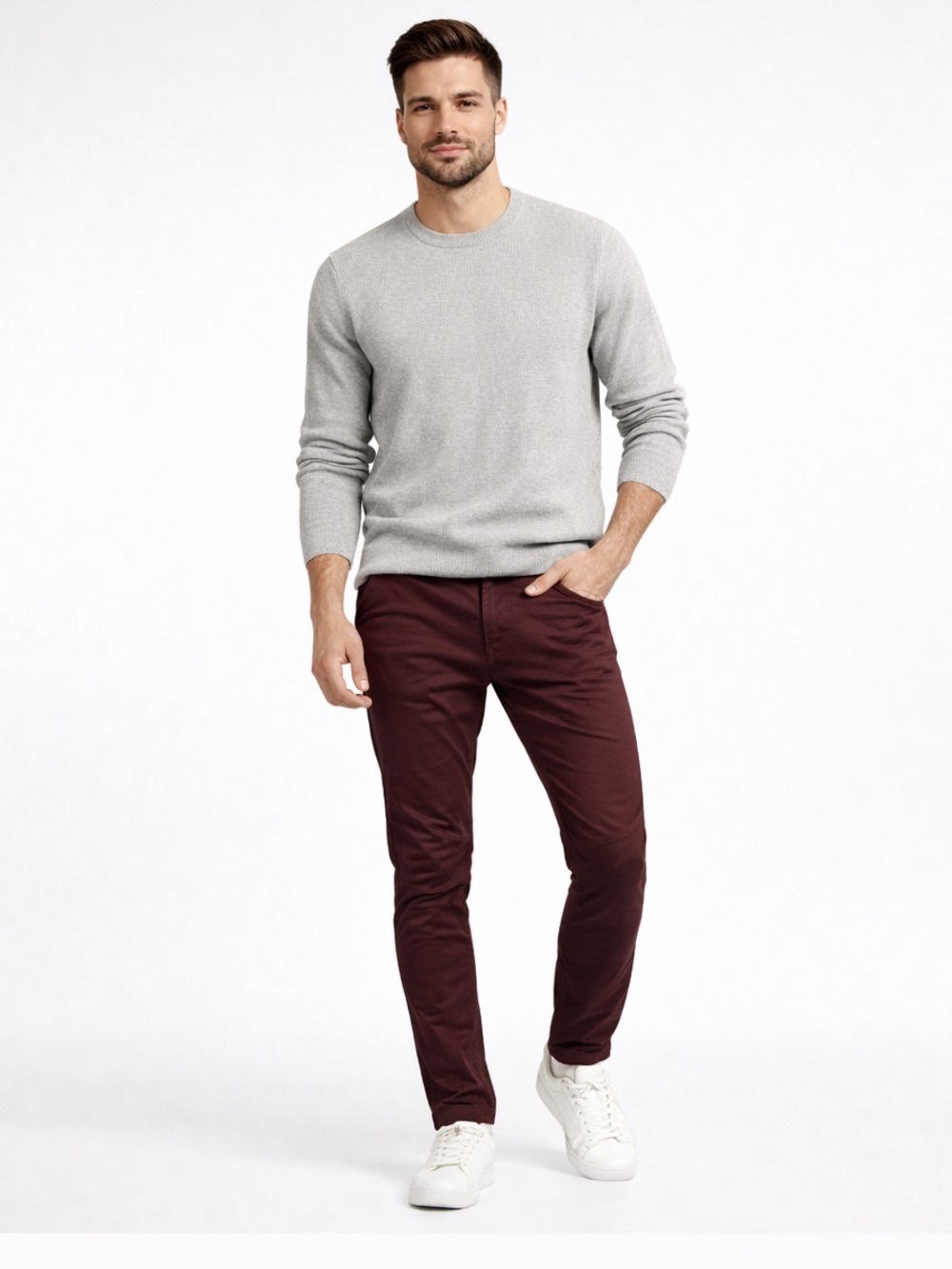 Dark maroon Aeropostale Chinos